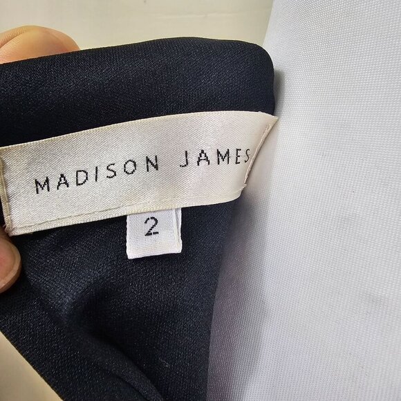 Madison James Black Knit Maxi Skirt  Sz 2 Side Slit Whimsigoth Fairy Grunge - Picture 8 of 12